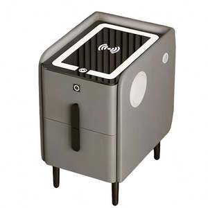 Table <span class=keywords><strong>de</strong></span> chevet intelligente à <span class=keywords><strong>LED</strong></span> en gros avec lecteur d'empreintes digitales et station <span class=keywords><strong>de</strong></span> recharge sans fil, table <span class=keywords><strong>de</strong></span> chevet multifonctionnelle - Product Image 5