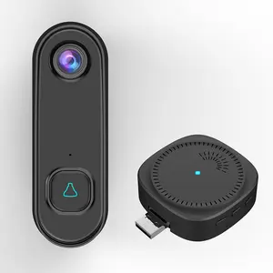 Vente chaude tuya HD sécurité wifi audio bidirectionnel IR Vision nocturne interphone filaire vidéo intelligente sans fil tuya vidéo sonnette caméra