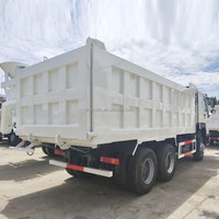 Camion benne d'occasion HOWO 7 6*4 blanc 371HP 10 pneus pour l'exploitation minière, la construction et le transport