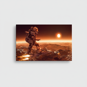 Modern Surreal Astronaut Canvas Art: Printed Design Wall Decor,<b>WRAPPED</b> CANVAS - Product Image 2