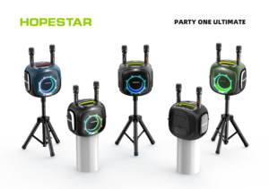 Altavoz Karaoke Hopestar PARTY ONE ULTIMATE Original con Micrófono, 160w de Alta Potencia, Resistente al Agua, con Micrófono y Bluetooth - Product Image 4