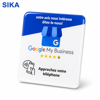Carte de visite NFC SIKA, autocollant adhésif imperméable de 3 mm avec puce NTAG215, fréquence 13,56 MHz pour les avis et les paiements sur les réseaux sociaux
