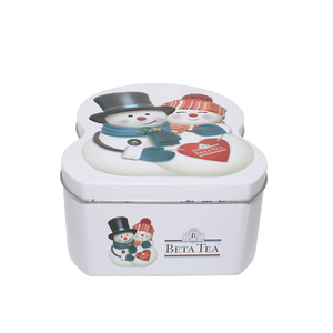 3D Cartoon Snowman Tinplate Storage Holiday Gift Metal Cans Customized for <b>Chocolate</b> Treats Matcha Festive Party Container - Product Image 6