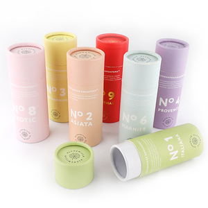 Eco kraft paper tube carton tissue round box custom tea cardboard packaging large paper cylinder tube