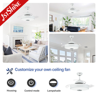 Ventilador de Techo Móvil 1stshine Retráctil, Control por Aplicación Inteligente, Motor Silencioso de Alta Eficiencia, Aspas Ocultas