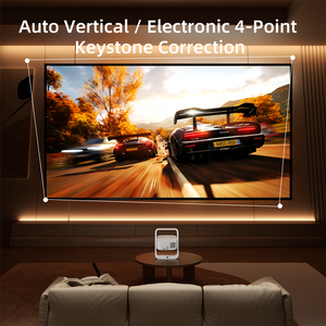 โปรเจคเตอร์พกพาขายส่<span class=keywords><strong>ง</strong></span> ความละเอียด 1280*720P ระบบ Android 9 ความสว่า<span class=keywords><strong>ง</strong></span> 180ANSI ลูเมนส์ โฮมซีเนม่า S34 พร้อมหูหิ้ว รอ<span class=keywords><strong>ง</strong></span>รับ 4K - Product Image 5