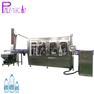 Whole line 3 in PET 1bottle rinser filler capper machine for pure water