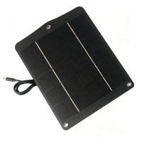 Panneau solaire 6W5V pour la surveillance de sécurité, les téléphones portables et les lumières de rideau, charge 3.7V-5V, Type-C