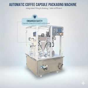 Machine de scellage de capsules de café à commande par vis sans fin de haute précision, prix usine - Product Image 4