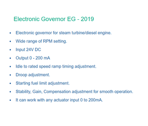 Performances élevées assurant une régulation précise et stable de la vitesse pour les turbines à vapeur et les moteurs diesel dans les environnements industriels - Product Image 6