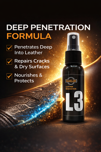 Spray d'entretien du <span class=keywords><strong>cuir</strong></span> pour l'automobile et les meubles, réparation en profondeur, protection anti-fissures, formule non grasse, 50ML L3 Restaurateur de <span class=keywords><strong>cuir</strong></span> - Product Image 2