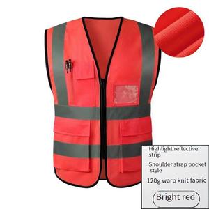 <span class=keywords><strong>Chaleco</strong></span> <span class=keywords><strong>de</strong></span> Seguridad <span class=keywords><strong>de</strong></span> Alta Visibilidad Personalizado con Logotipo para Hombre, con Bolsillos, Cremallera, Tiras Reflectantes, Color <span class=keywords><strong>Azul</strong></span> <span class=keywords><strong>Marino</strong></span> y Verde Reflectante - Product Image 4