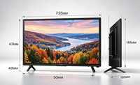 Layar Iklan Digital Signage LED IPS Ultra HD 32 Inci dengan Sudut Pandang 178 Derajat