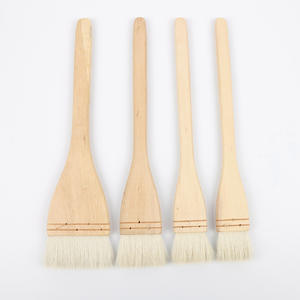 Bvew – ensemble de pinceaux de peinture plats d'artiste en laine, <span class=keywords><strong>pinceau</strong></span> de lavage doux <span class=keywords><strong>à</strong></span> manche en bois, <span class=keywords><strong>pinceau</strong></span> de peinture en Latex pour <span class=keywords><strong>aquarelle</strong></span> acrylique céramique - Product Image 3