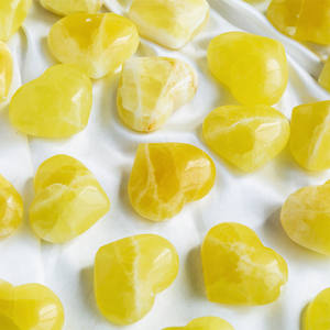 crystal wholesale supplier natural pistachio calcite heart