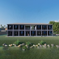 Bureaux modulaires préfabriqués détachables de 20 à 40 pieds maisons en conteneur maison en conteneur préfabriquée mobile avec installation facile