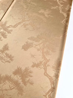 Tissu satiné en polyester tissé jacquard extensible, résistant aux plis, doux, à motifs floraux, de qualité supérieure, pour femmes et filles, Abaya, Hijab, Burqa, Châle, Pine
