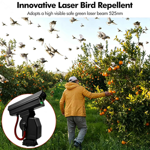 <span class=keywords><strong>Répulsif</strong></span> à laser vert haute puissance 2W avec contrôle par application, dispositif intelligent anti-oiseaux à cardan pour usage agricole - Product Image 4