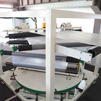 Machine de fabrication de films HDPE/PVC à co-extrusion 3 couches entièrement automatique avec mesure de épaisseur rotative de précision HWYAA CE ISO9001 Efficace
