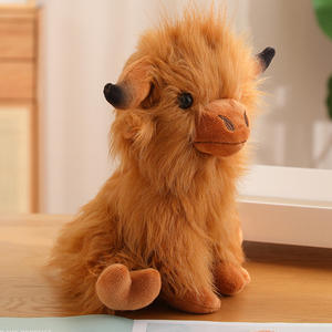Peluche di <span class=keywords><strong>Yak</strong></span> in Vendita, Morbido Giocattolo Animale Imbottito, Simulazione di <span class=keywords><strong>Yak</strong></span>, Giocattolo di Alta Qualità per Bambini, Mucca delle Highlands - Product Image 4