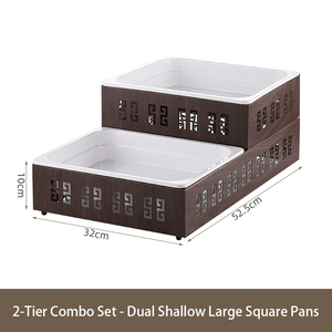 Món tráng miệng đứng thép không gỉ bánh hiển thị đứng với Khay Gốm bánh đứng bánh kẹo tấm - Product Image 3