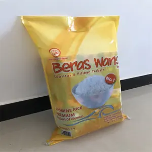 50kg 25kg Grain Bean Pulses Green Lentils Corn Herbs Bran Wheat Flour Rice Seed Packing Pp Woven Bags With Logo Printing