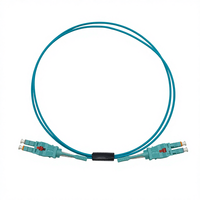 KABEL PATCH FIBER OPTIK COMTON Uniboot LC LC Multimode OM4 50um AQUA LSZH/PVC Push-Pull Tab Polaritas Dapat Dibalik untuk FTTH FTTB