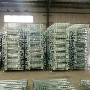 Gabbie in Rete Saldata Zincata Impilabili Pieghevoli con Telaio Rinforzato ad Alta Capacità - Product Image 6