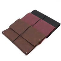 Funda para Cuaderno A5 de Cuero PU RR, Carpeta Planificadora con Ranuras para Tarjetas y Portaplumas, Estuche Protector Portátil para Diario de Negocios
