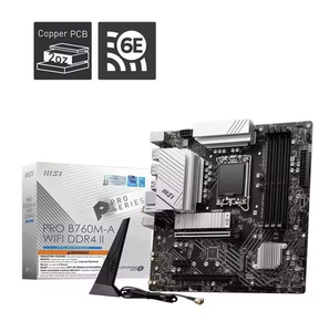 Msi Pro B760M-A Wifi D4 Ii <span class=keywords><strong>Computer</strong></span> Moederbord Ondersteunt 12/13/14 Generatie Intel Processors Vier Ddr4 Geheugen Sata Voor <span class=keywords><strong>Desktop</strong></span> - Product Image 4