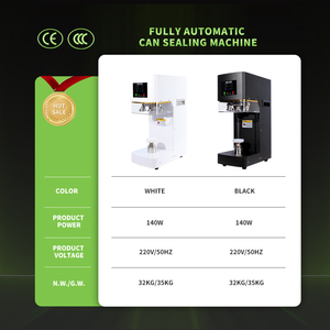 Thép không gỉ Tự động tốc độ cao có thể niêm phong bong bóng trà nước trái cây có thể chai niêm phong máy niêm phong vật nuôi có thể seamer máy - Product Image 2