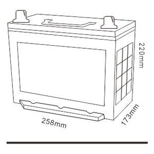 Voitures/véhicule japonais Jis de grande capacité 400 Cca <span class=keywords><strong>44</strong></span> <span class=keywords><strong>Ah</strong></span> 48D26R N50 <span class=keywords><strong>batterie</strong></span> de voiture à Charge sèche pour <span class=keywords><strong>batterie</strong></span> de démarrage de voiture - Product Image 2