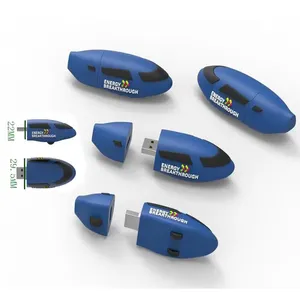 USB ที่กำหนดเองกีฬาบอล3D พีวีซี USB แฟลชไดรฟ์การออกแบบที่กำหนดเองยาง USB แฟลชดิสก์ติดสำหรับของขวัญ