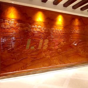 Mural de Relieve de Madera Libit, Escénico, Tradicional, Rectangular, Personalizado, para Exposiciones de Arte y Museos - Product Image 2