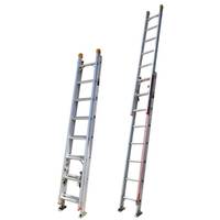 Escalera Plegable de Aluminio de Doble Columna de Grado Industrial, Escalera Colgante para Exteriores