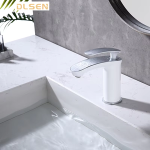 Thương hiệu Mới đánh bóng đồng trắng lưu vực <span class=keywords><strong>Mixer</strong></span> tap với <span class=keywords><strong>Chrome</strong></span> đơn xử lý phòng tắm vòi nước cho căn hộ - Product Image 5