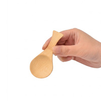 Petites cuillères en bois pour mélanger le café, cuillères à thé, cuillères à mélanger pour manger, cuillères à thé glacé, cuillères à crème glacée