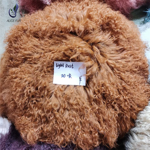 Accesorios de lana de oveja mongola para bebé recién nacido, manta de lana para fotografía de bebé, rizado largo, accesorios de fotografía - Product Image 4