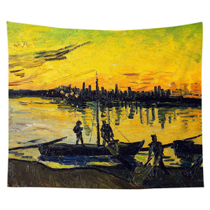 Van Gogh Huile <span class=keywords><strong>florale</strong></span> Impression numérique <span class=keywords><strong>Tapisserie</strong></span> murale Décoration pour salon et <span class=keywords><strong>chambre</strong></span> à coucher Tenture murale tissée à la main - Product Image 6