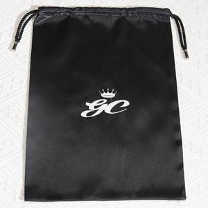 Custom Luxe Zijde Satijn Haar Bundel Stofzak Pruik Handtas Hoeden Verpakking Cadeau Opslag Satijn Trekkoord Zakje Voor Baseball Cap - Product Image 2