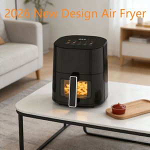 Nouvelle Conception 2026 Friteuse à Air Carrée Moderne 4,5L 1350W Sans Huile avec Fenêtre Visible, Fond Antiadhésif et Protection Contre la Surchauffe - Product Image 6