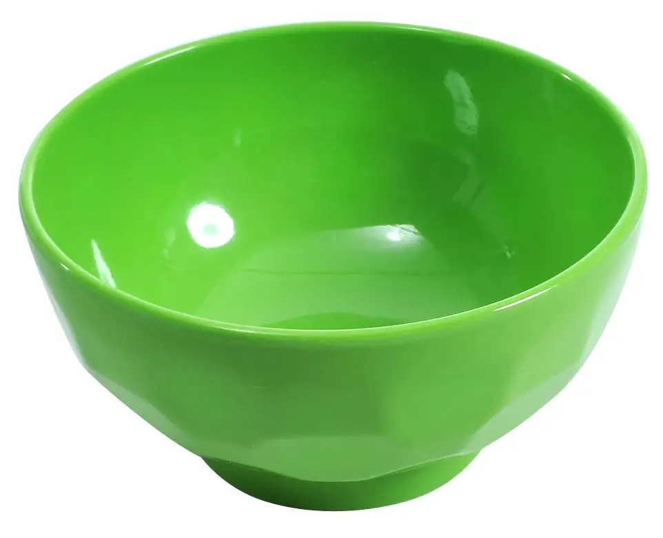 8.5 inch Factory Supplier dinning mixing dinner bowl melamine dinnerware green fruit salad mixing bowl for restaurant