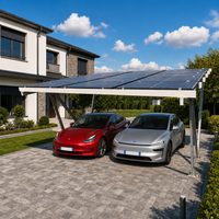 Système de support de carport solaire galvanisé haute résistance personnalisé, structure de carport photovoltaïque sur mesure, système de montage de panneaux solaires