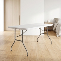 Table polyvalente robuste de 183 cm, embouts antidérapants, facile à transporter. Idéal pour les salles de conférence, les événements, les stands et les tables supplémentaires.