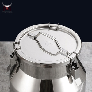 Bidon de transport hermétique en acier inoxydable 304, seau à lait, cruche, récipient de stockage de cuisine pour cacahuètes, cornichons, colle - Product Image 5