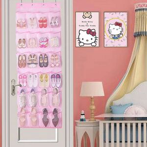 Grand Organisateur de Chaussures Suspendu Écologique à 24 Poches Transparent avec Housse Anti-Poussière - Solution de Rangement à Accrocher à la Porte - Product Image 5