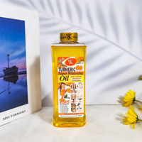 Vente Chaude 500ml Veet Gold Huile Essentielle de Curcuma Pur Super Éclaircissante Hydratante pour la Peau Huile de Massage Corporel à la Carotte et à l'Amande
