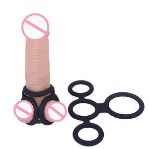 Penis-Hülle Verlängerung Penisring mit Vibrator Vibrierender Eichelring Penisring-Verlängerer Kondom für Männer zur Verzögerung der Ejakulation - Product Image 3