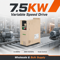 Fabricante Directo, Inversor VFD de 7.5kW 10HP 380V, Soporte para Proyectos, OEM, ODM, Marca Propia para Distribuidores Regionales