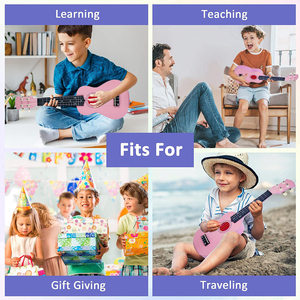 <span class=keywords><strong>Ukelele</strong></span> <span class=keywords><strong>de</strong></span> 21 pulgadas al por mayor: instrumento musical OEM ODM con bolsa, púas y accesorios-<span class=keywords><strong>Ukelele</strong></span> soprano <span class=keywords><strong>de</strong></span> plástico rosa - Product Image 5